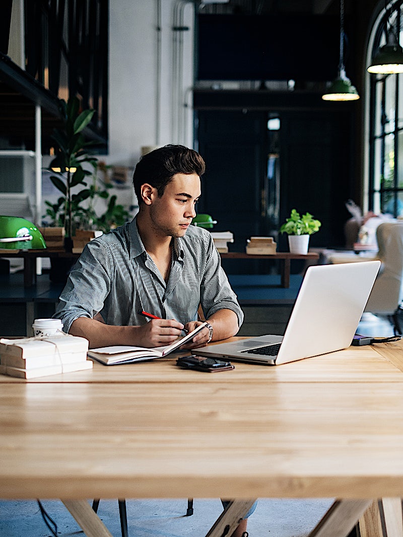 Deskpass user in a coworking space